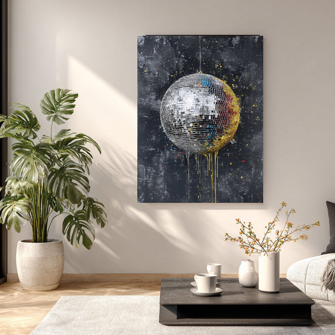 disco ball art