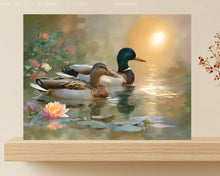 Ducks in Pond