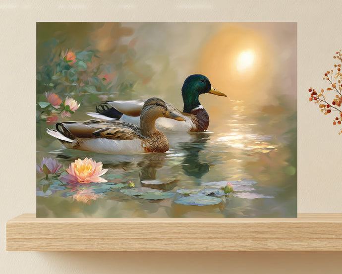 Ducks in Pond