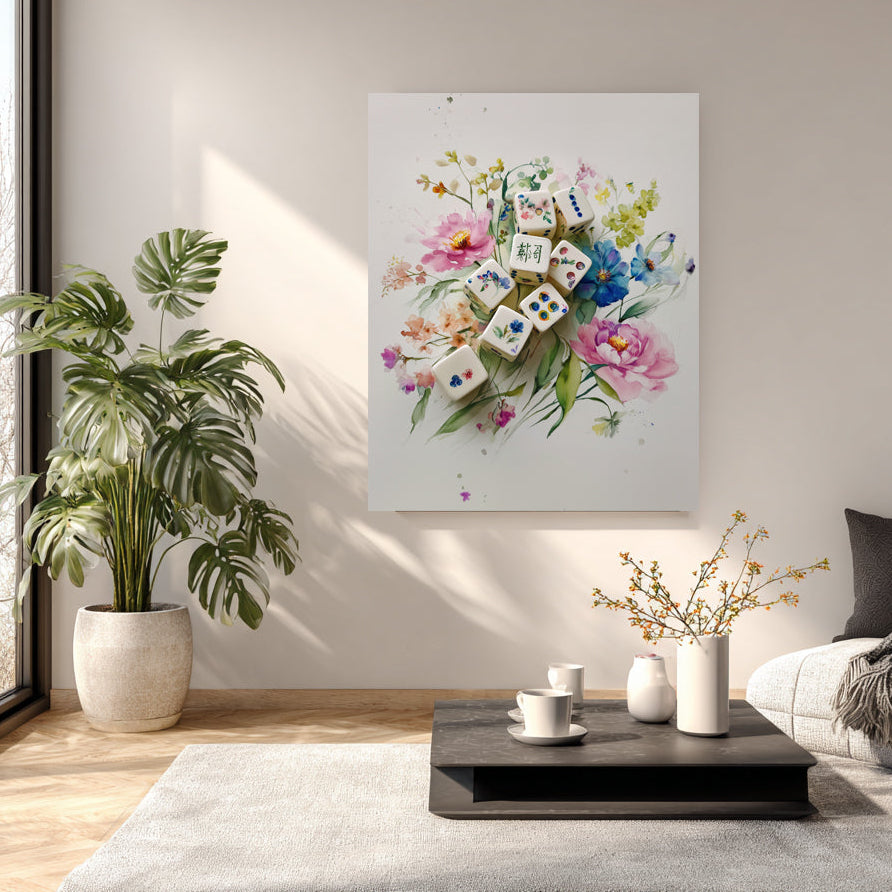 mahjong canvas art