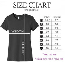 t shirt size chart